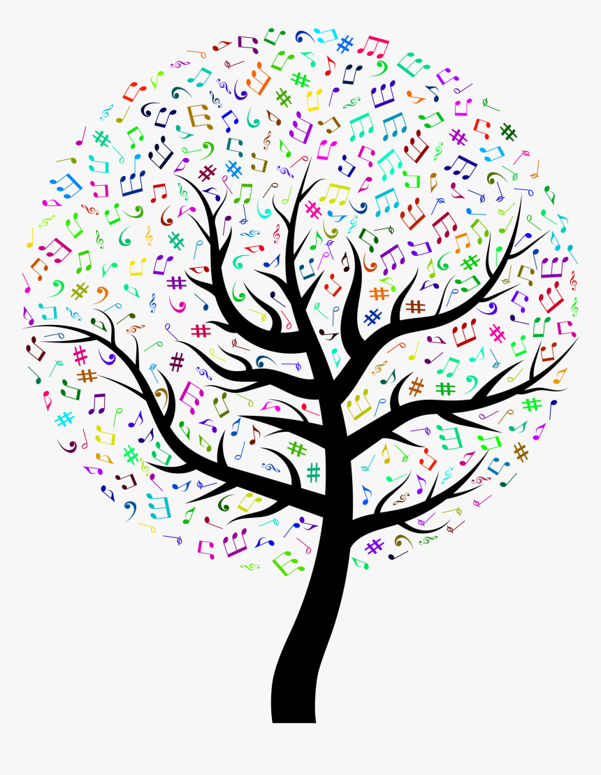 Transparent Music Notes Png - Music Tree Free Clipart, Png Download, Free Download