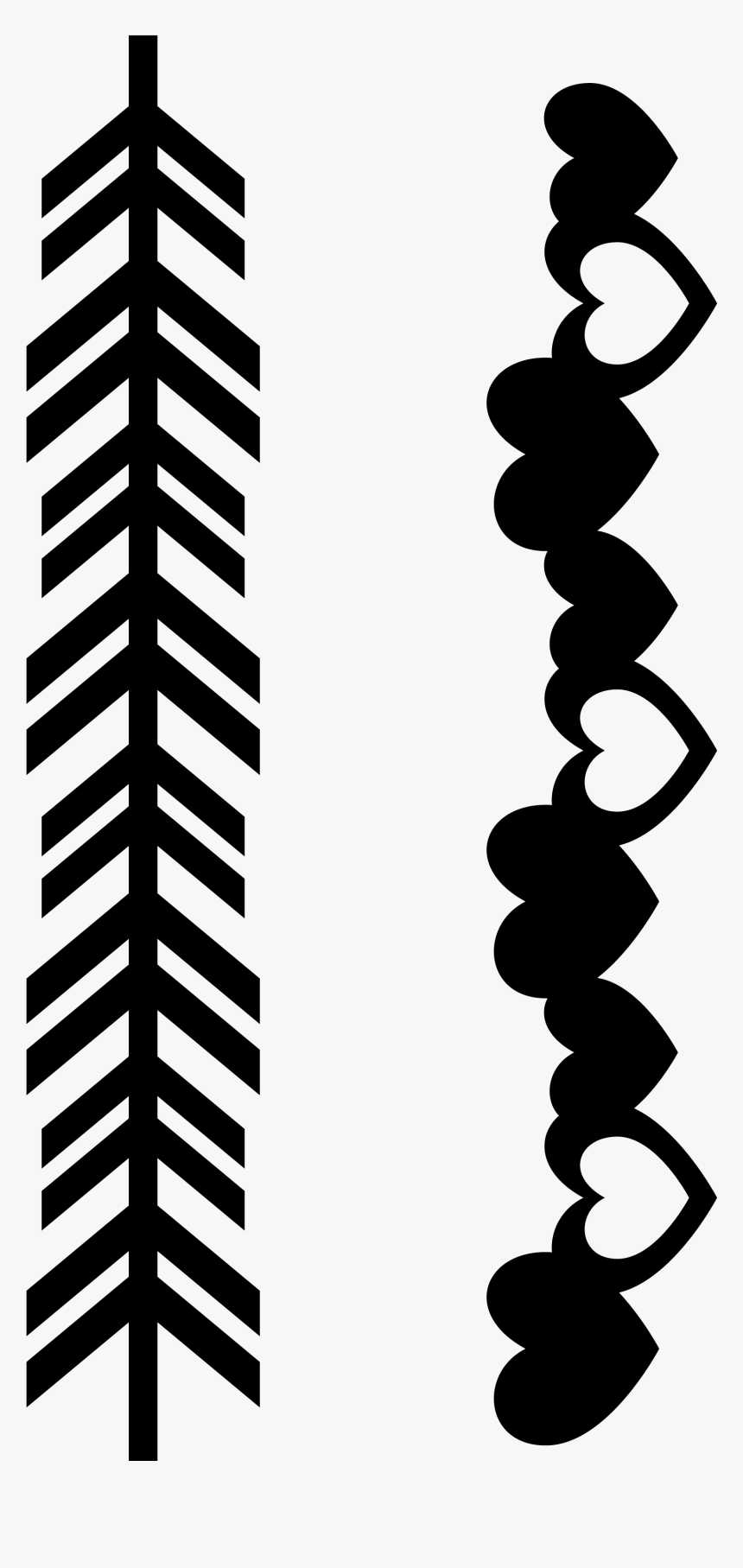 Clip Art Free Arrow Border Clipart - Border Line Clipart Black And White, HD Png Download, Free Download