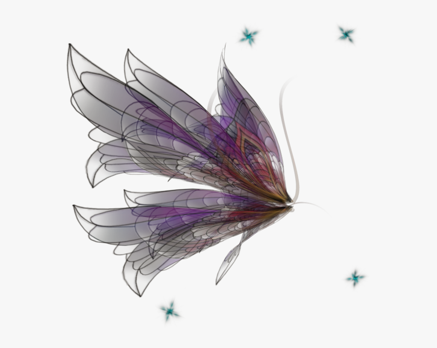 Fairy Wings Side View Png Vector Freeuse Download - Realistic Fairy Wings Png, Transparent Png, Free Download