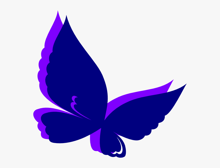 Purple Butterfly Png Roxo Butterf Purple Wings Clip - Butterfly Vector Png, Transparent Png, Free Download