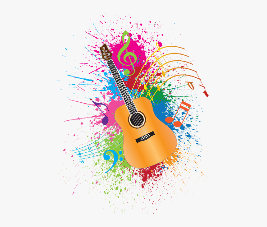 Clip Art Abstract Music Note - Violin Paint Splatter Abstract Illustration, HD Png Download, Free Download