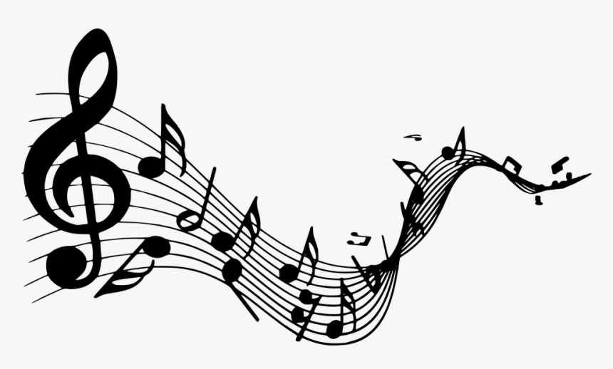 Music Clipart Silhouette - Music Notes Silhouette Png, Transparent Png, Free Download