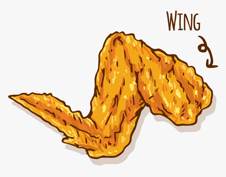 Transparent Buffalo Clipart - Fried Chicken Wing Clipart, HD Png Download, Free Download
