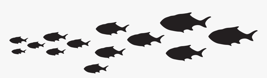 Free Fish Png Black And White - Silhouette Fish Png Clipart, Transparent Png, Free Download