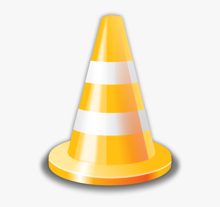 Clip Art Cartoon Traffic Cone - Cone Amarelo Desenho Png, Transparent Png, Free Download