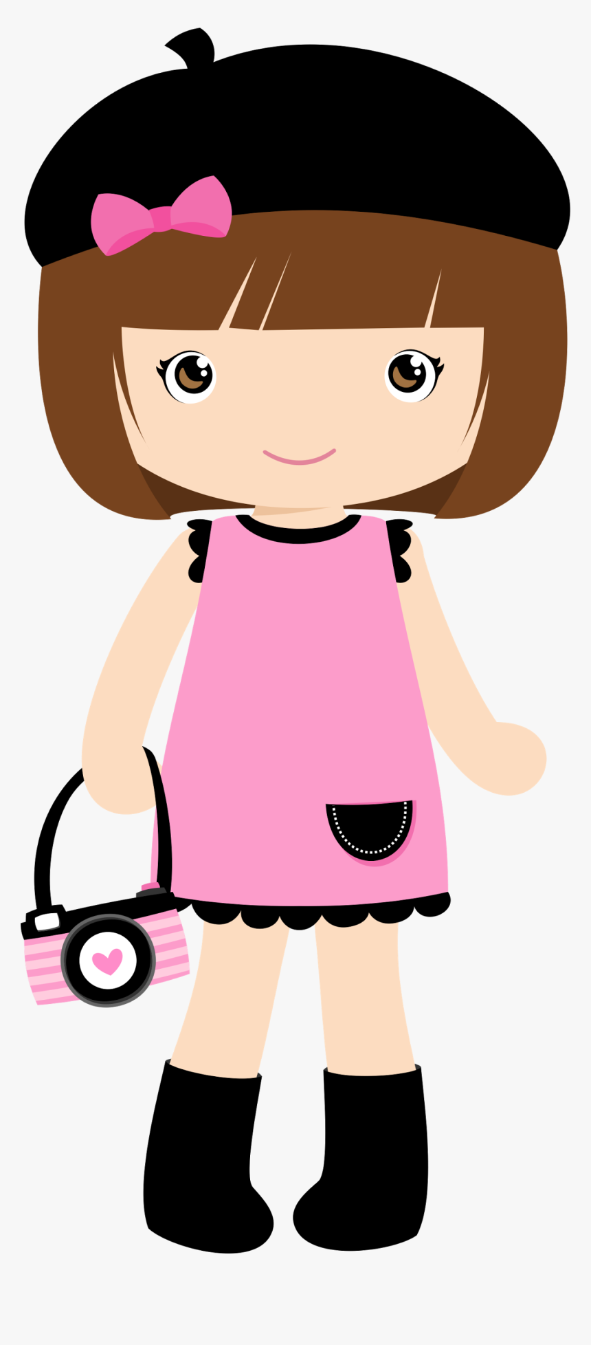 Cartoon Girl Meninas Bonecas - Girl Clipart Png, Transparent Png, Free Download