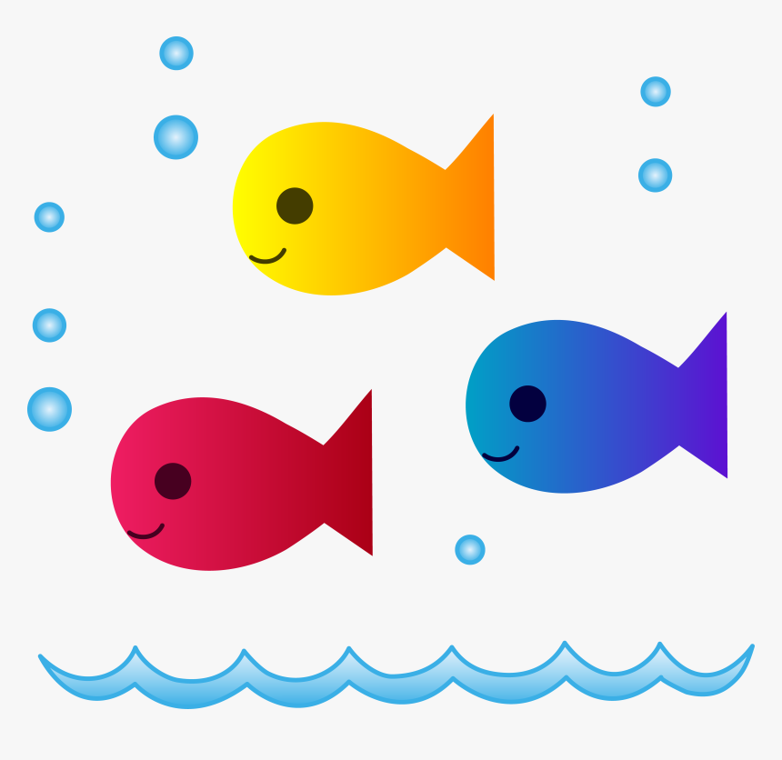 School Of Fish Png Clipart - Cartoon School Of Fish, Transparent Png, Free Download