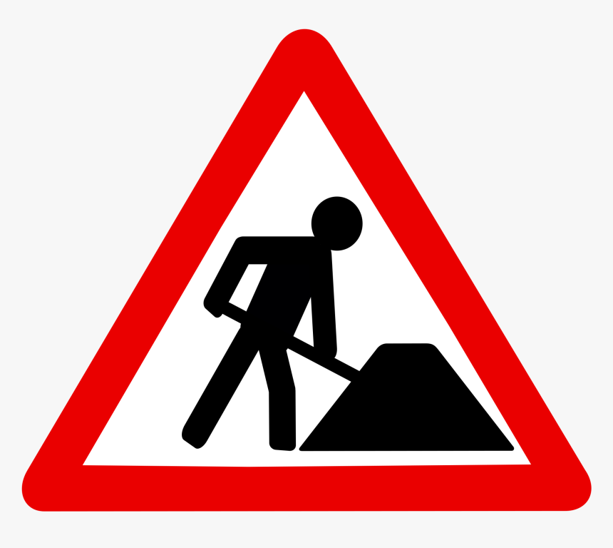 Transparent Construction Sign Clipart - Work Road Sign Png, Png Download, Free Download