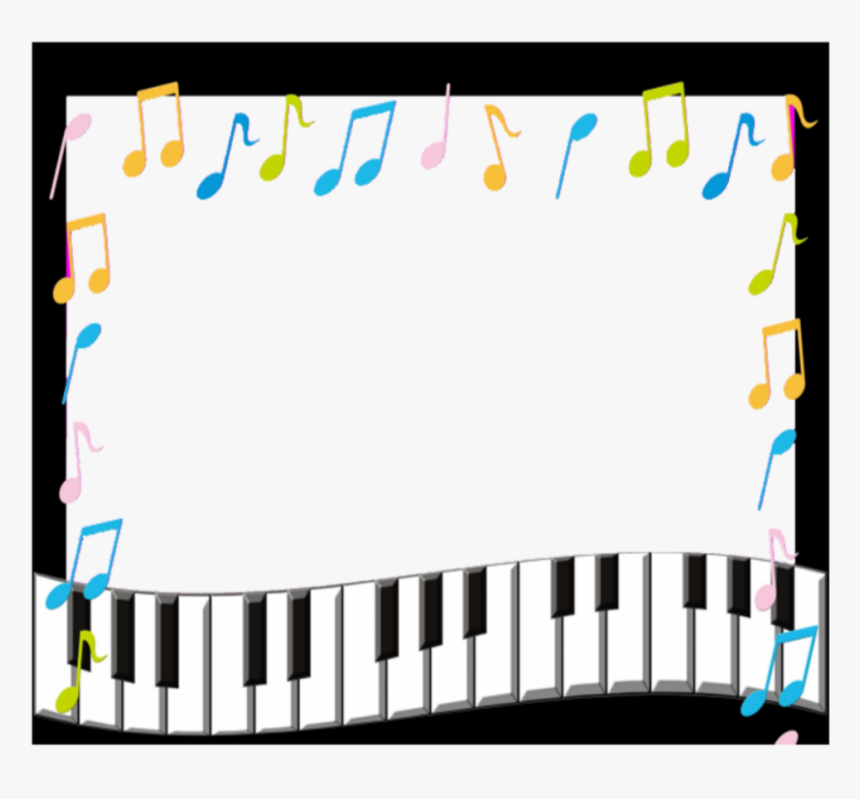 Transparent Music Frame Png - Music Notes Borders And Frames, Png Download, Free Download