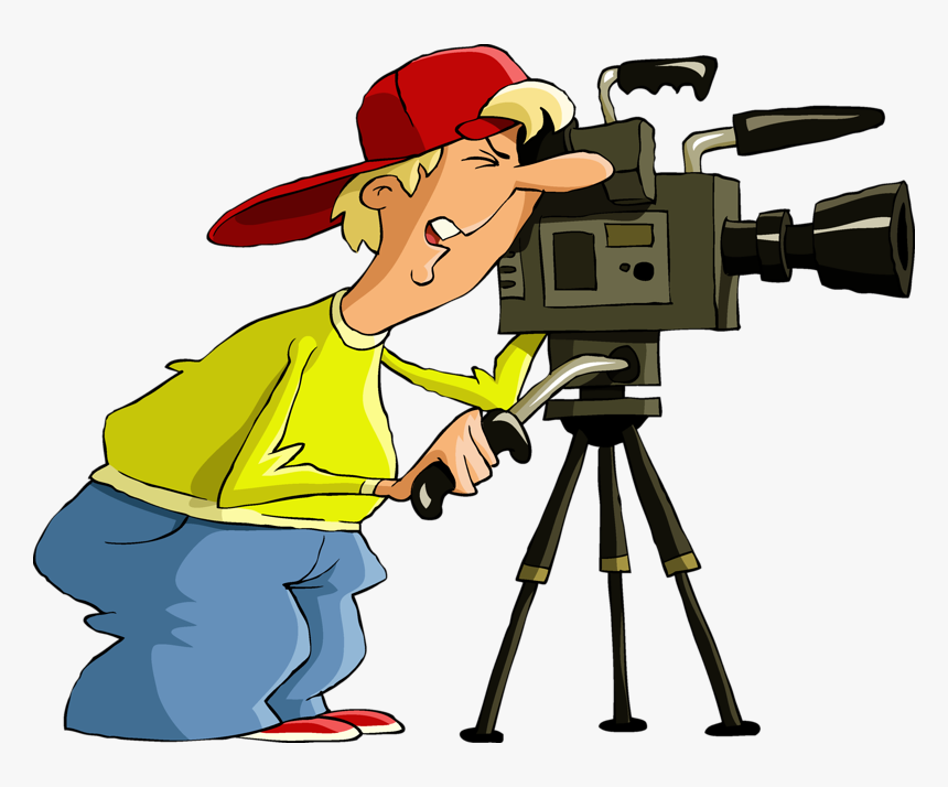 Transparent Cartoon Camera Png - Cameraman Clipart, Png Download, Free Download