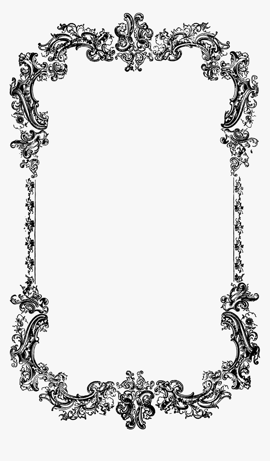 Image Result For Victorian Photo Frame Frames Borders - Frame Design Transparent Background, HD Png Download, Free Download