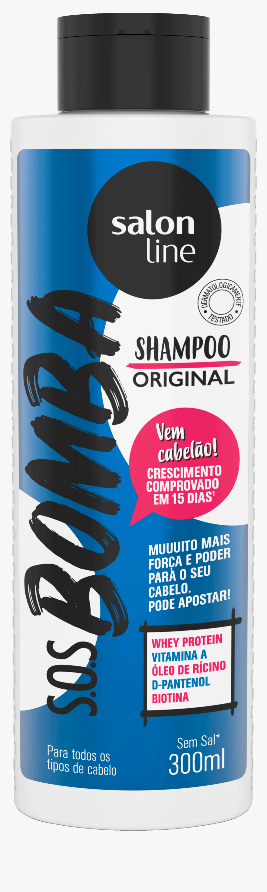 Salon Line Sos Explosao De Crescimento , Png Download - Shampoo Bomba Salon Line, Transparent Png, Free Download