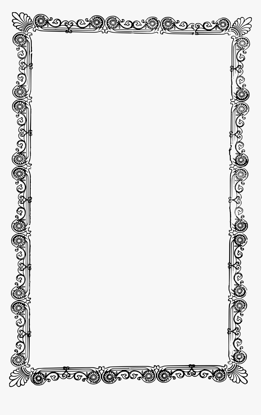 Ornate Border Png - Draw Old Picture Frame, Transparent Png, Free Download