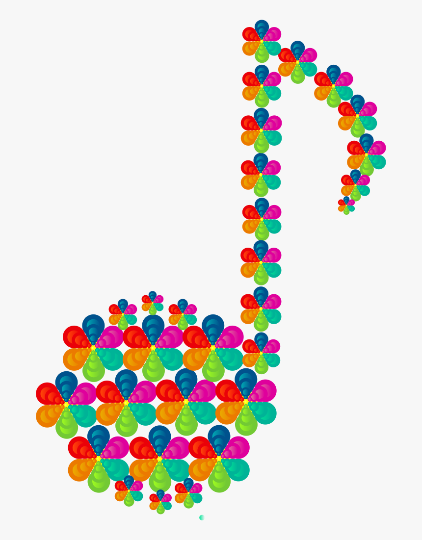 Heart,art,area - Music Note Symbol Colorful, HD Png Download, Free Download