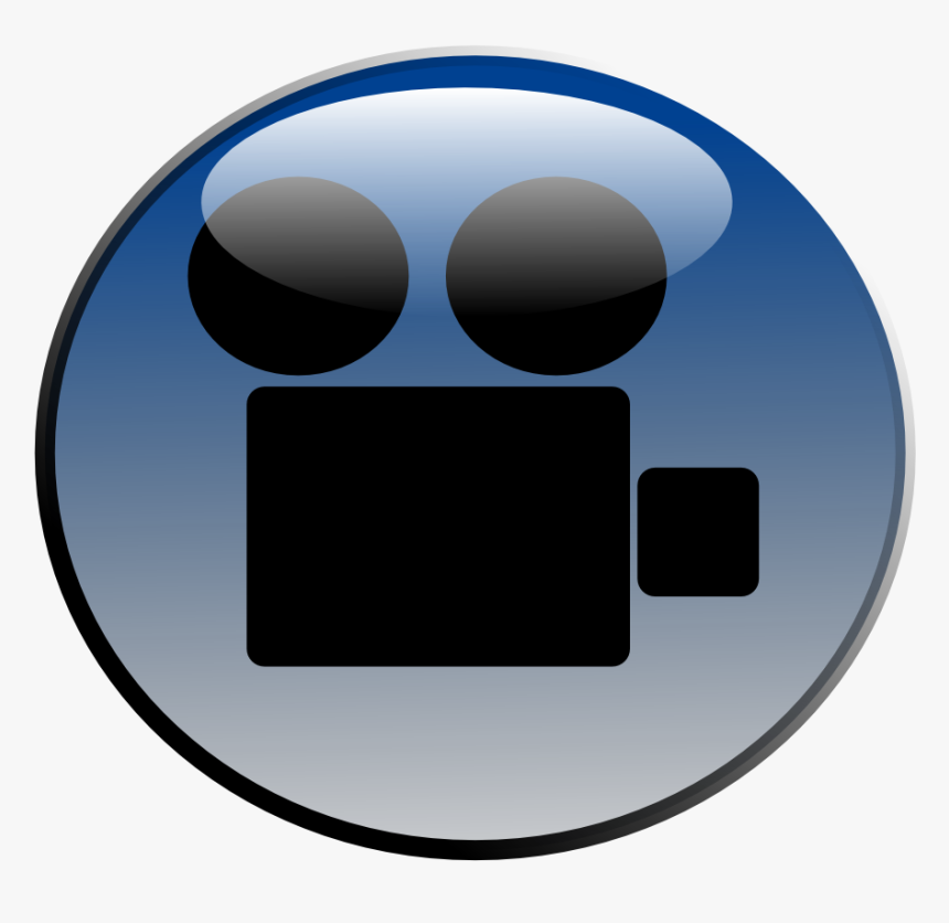 Video Camera Glossy Icon Clip Art - Animated Video Camera Png, Transparent Png, Free Download