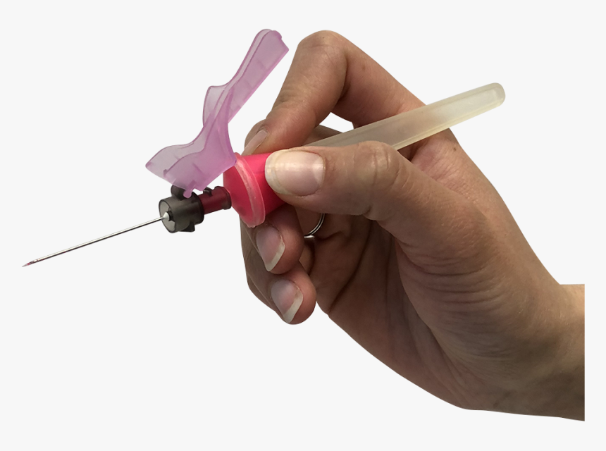 Hand Holding Applicator With Needle - Bradawl, HD Png Download, Free Download