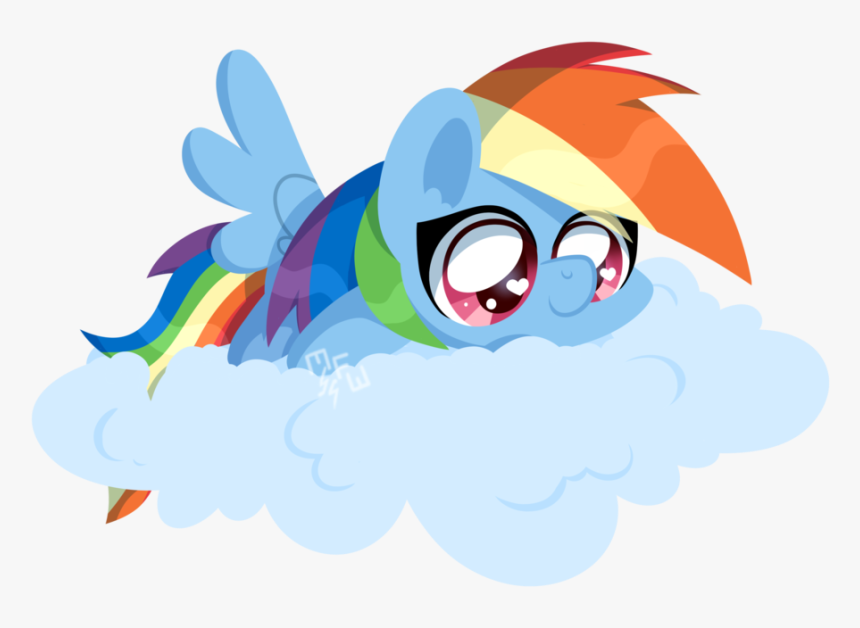 Musicfirewind, Chibi, Cloud, Cute, Heart Eyes, Paint - My Little Pony Drawing Cute, HD Png Download, Free Download