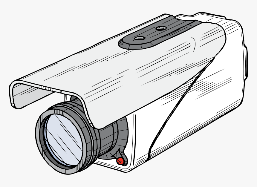 Camera, Surveillance, Security, Automatic, Video, Cctv - Draw A Surveillance Camera, HD Png Download, Free Download