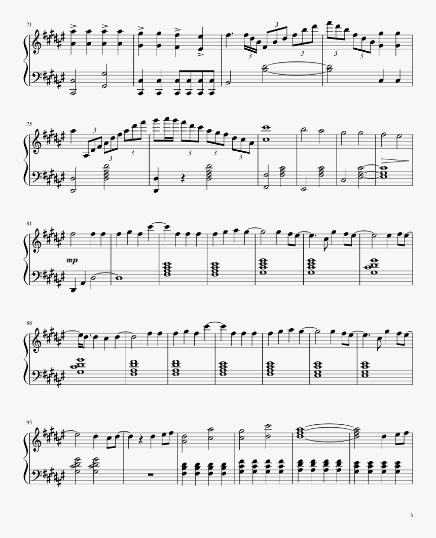 History Maker Piano Sheet Music, HD Png Download, Free Download