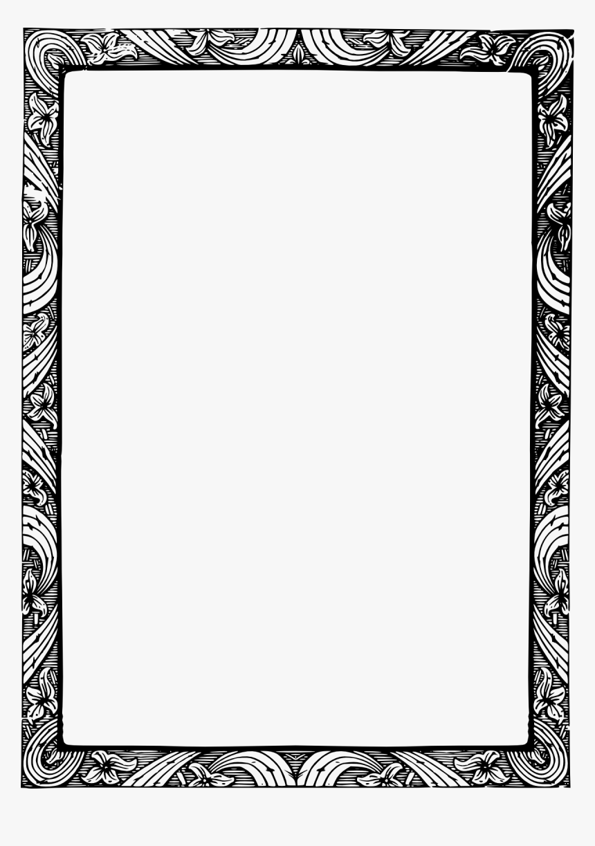 Bildergebnis Für Png Transparent Border - Elegant Border Design Black And White Landscape, Png Download, Free Download