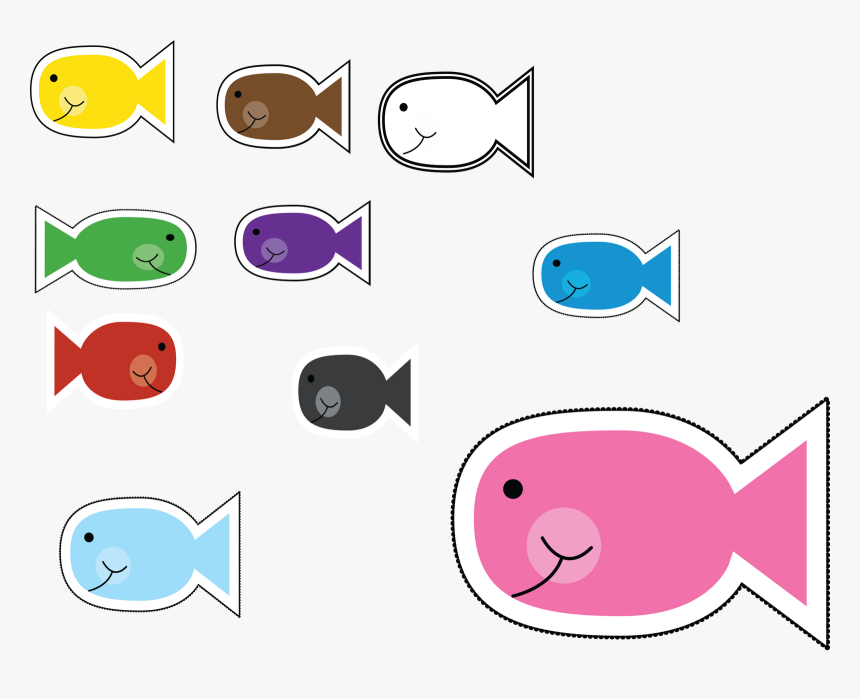 Ten Fish Clipart Black And White, HD Png Download, Free Download