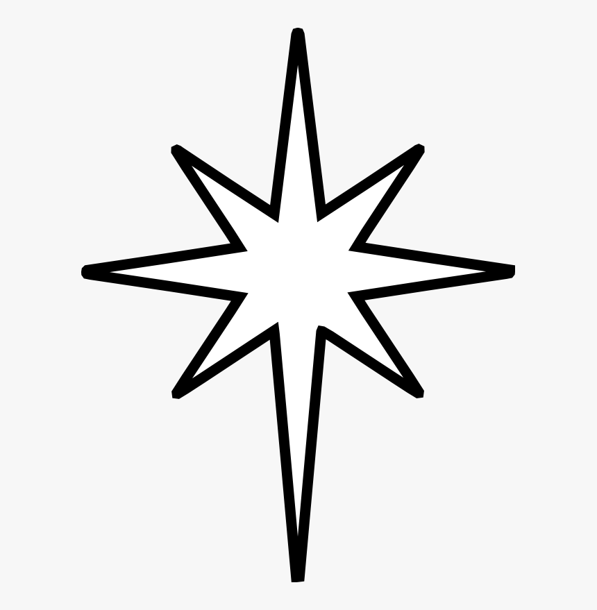 Bethlehem Png Black And White - Free Christmas Star Svg, Transparent