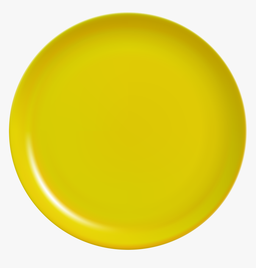 Yellow Plate Png Clip Art - Plate, Transparent Png, Free Download