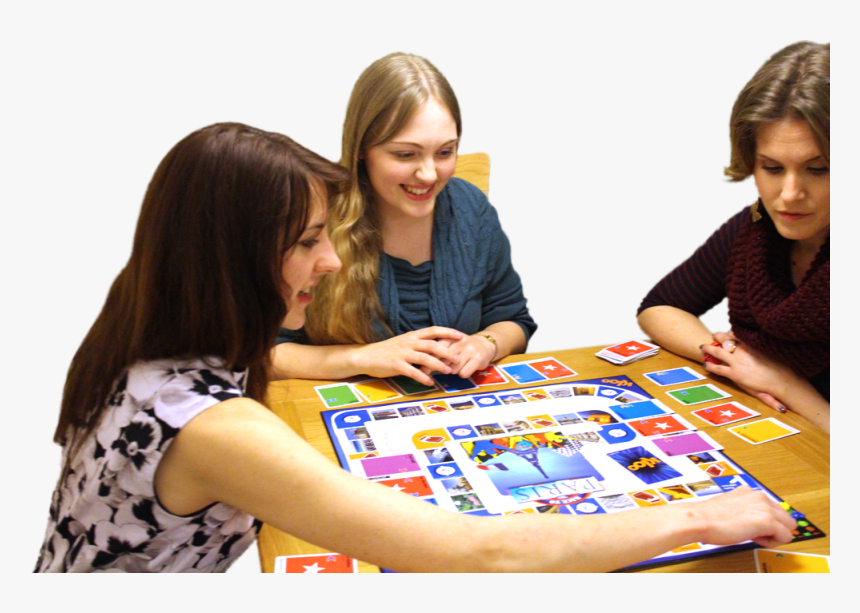 Research On How Games Improve Language Learning In - Adults Playing A Board Game, HD Png Download, Free Download