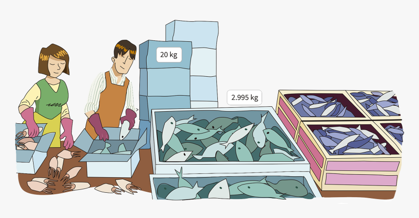 Fish Market Images Cartoon, HD Png Download, Free Download