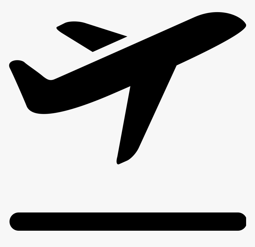 Airplane Clipart Png Vector - Plane Taking Off Icon, Transparent Png, Free Download