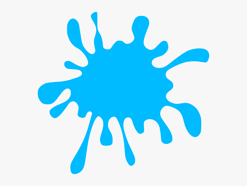 Blue Ink Splash Svg Clip Arts - Paint Splatter Clip Art, HD Png Download, Free Download