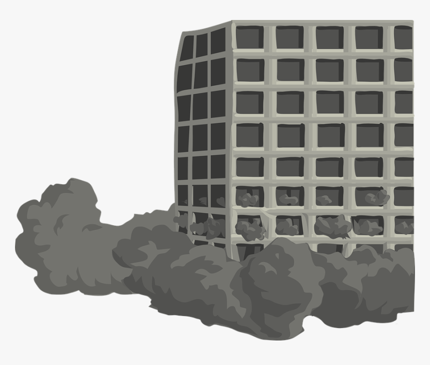 Building, Tower, Torn, Down, Destroy, Destruction - Building Falling Png, Transparent Png, Free Download