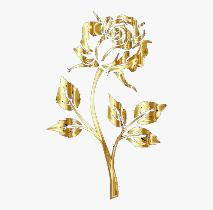 Transparent Page Accents Clipart Free - Transparent Background Golden Flower Png, Png Download, Free Download
