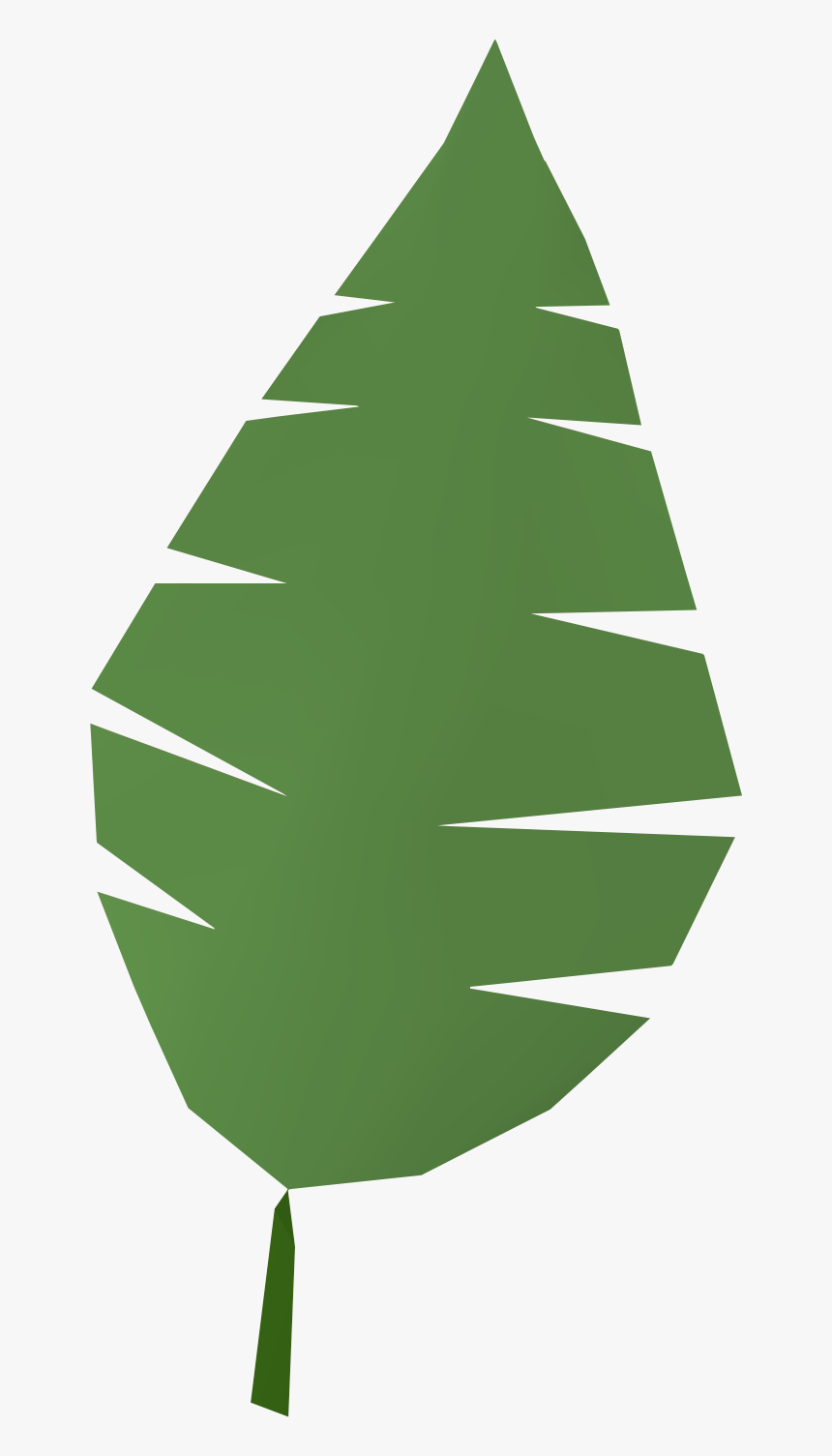 Palm Tree Leaf Cartoon, HD Png Download, Free Download