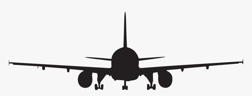 Airplane Moscow Aircraft Clip Art - Silhouette Transparent Background Airplane Clipart, HD Png Download, Free Download