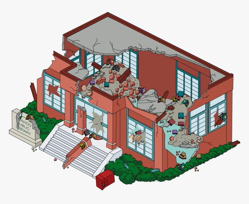 The Quest For Stuff Wiki - Destroyed School Building Clipart, HD Png Download, Free Download