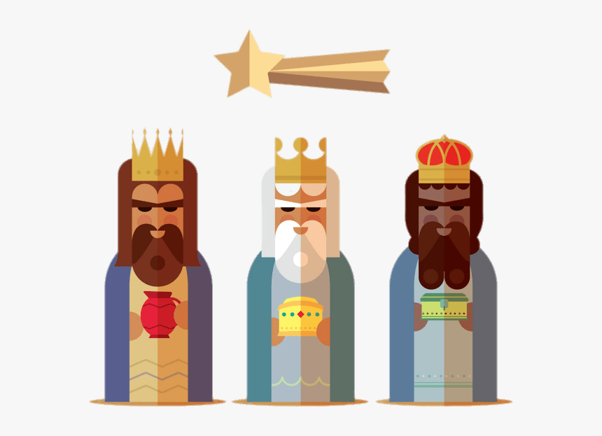 Three Kings And Shooting Star Drawing - Three Kings Png, Transparent Png, Free Download