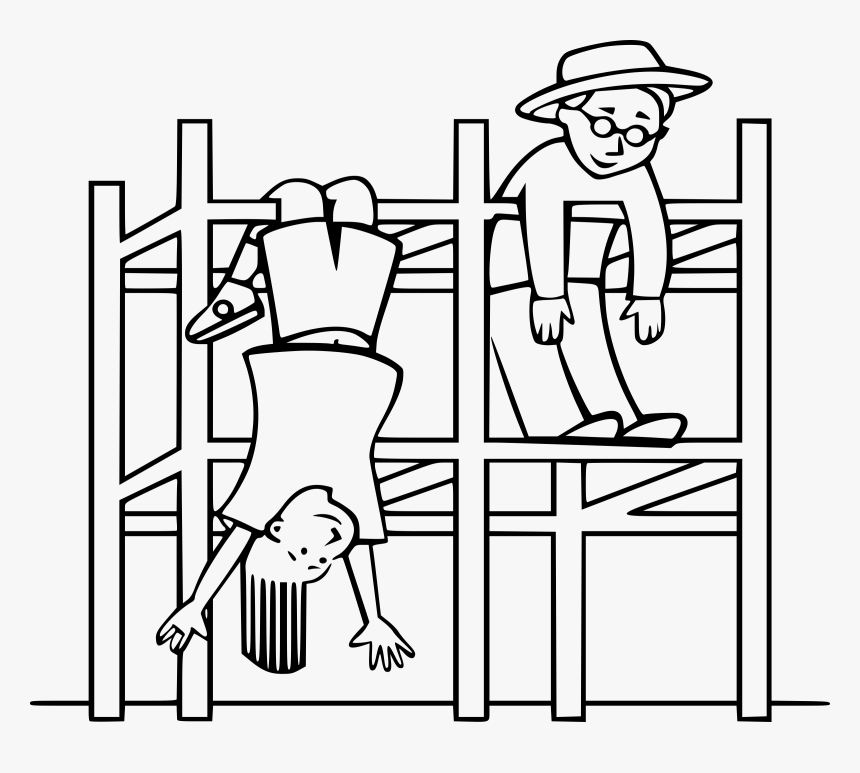 Kids On A Jungle Gym Clip Arts - Jungle Gym To Color, HD Png Download, Free Download