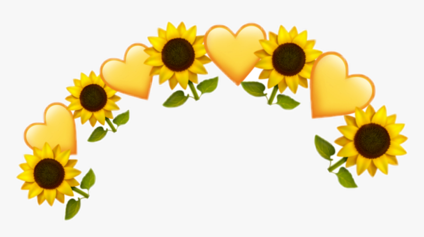 Sunflower Flower Crown Transparent, HD Png Download, Free Download