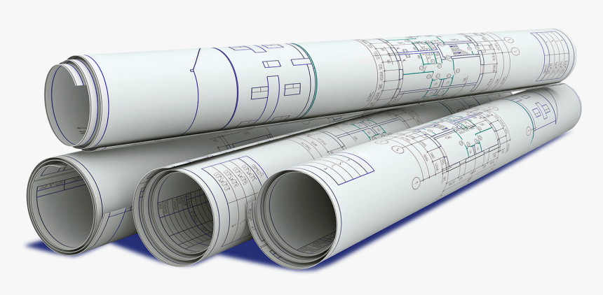 Blueprint Paper Roll Png, Transparent Png, Free Download