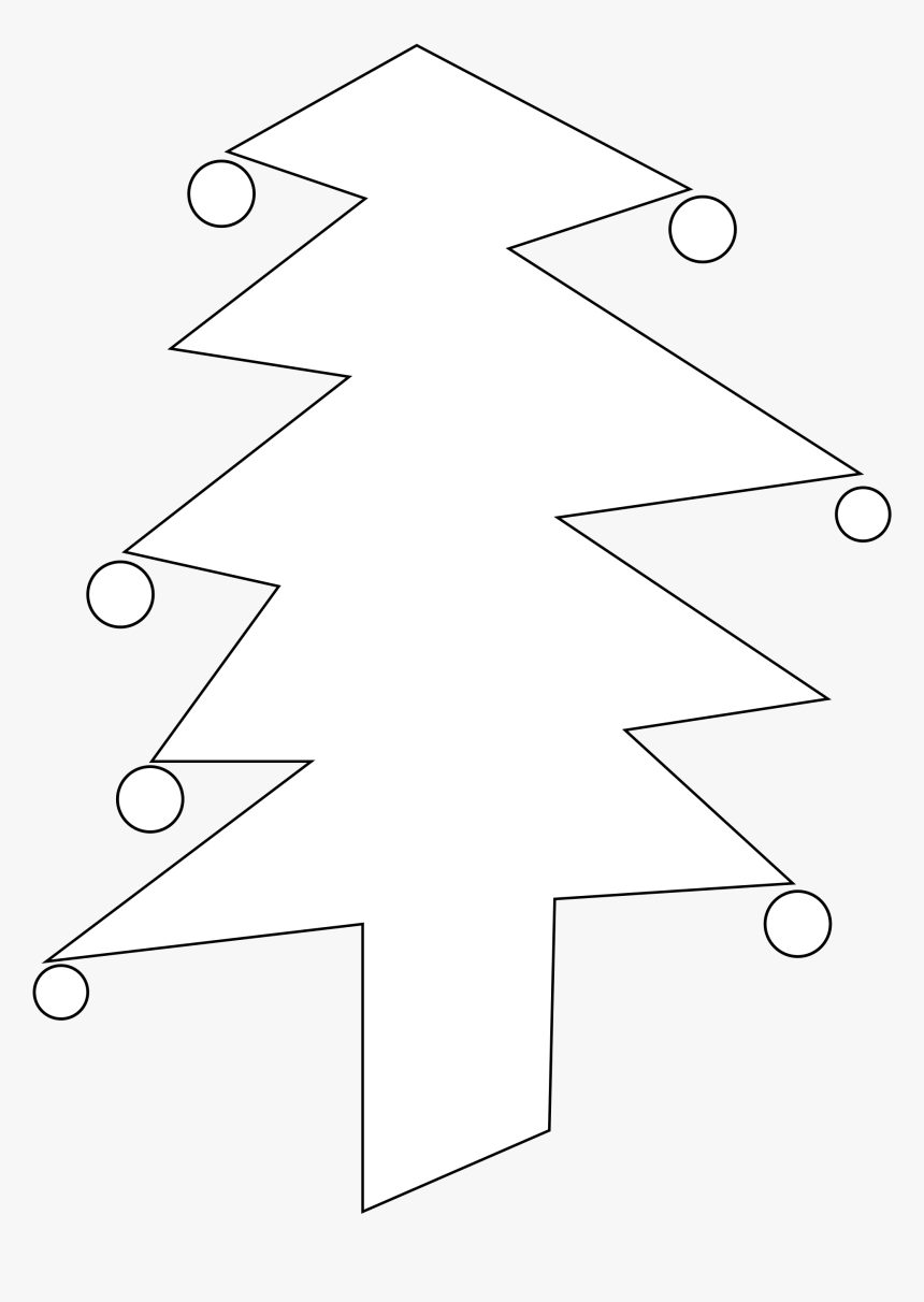 Christmas Tree Black And White Christmas Tree Clip - Christmas Tree, HD Png Download, Free Download