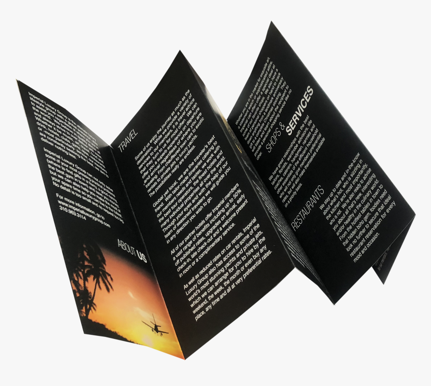 Five Fold, Folded, 4 Color, Print Sample - Brochure Fold Sample, HD Png Download, Free Download