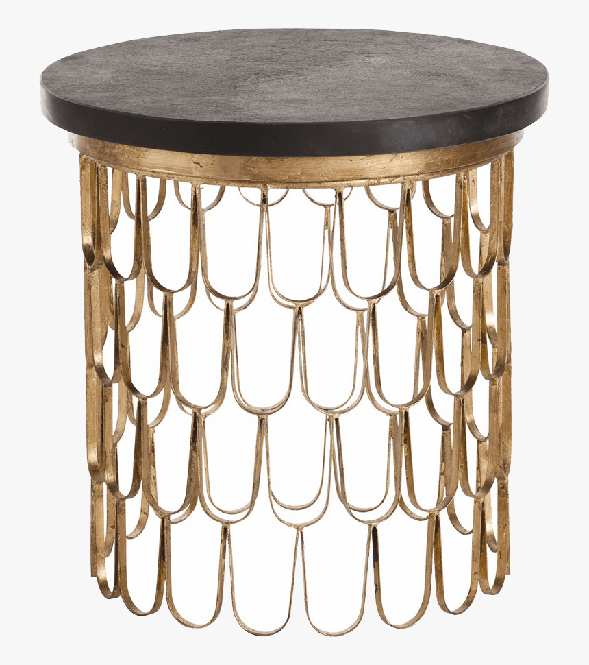 Gold Side Table Png, Transparent Png, Free Download