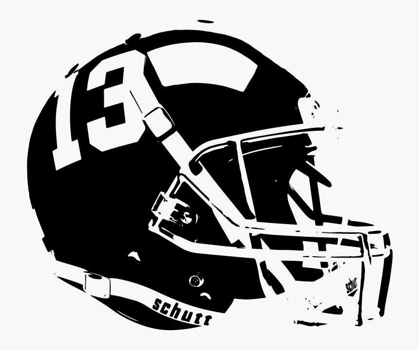 American Football Helmet Vector Silhouette - American Football Helmet Vector, HD Png Download, Free Download