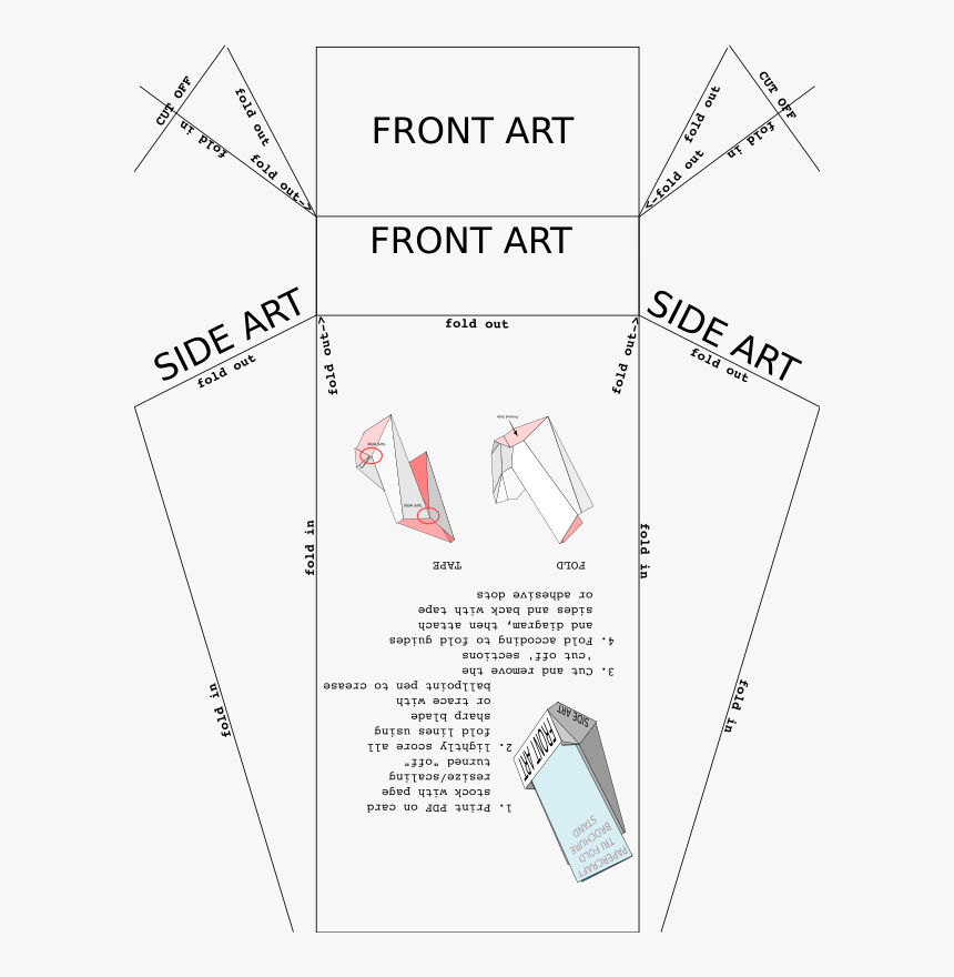 Origami Brochure Template, HD Png Download, Free Download