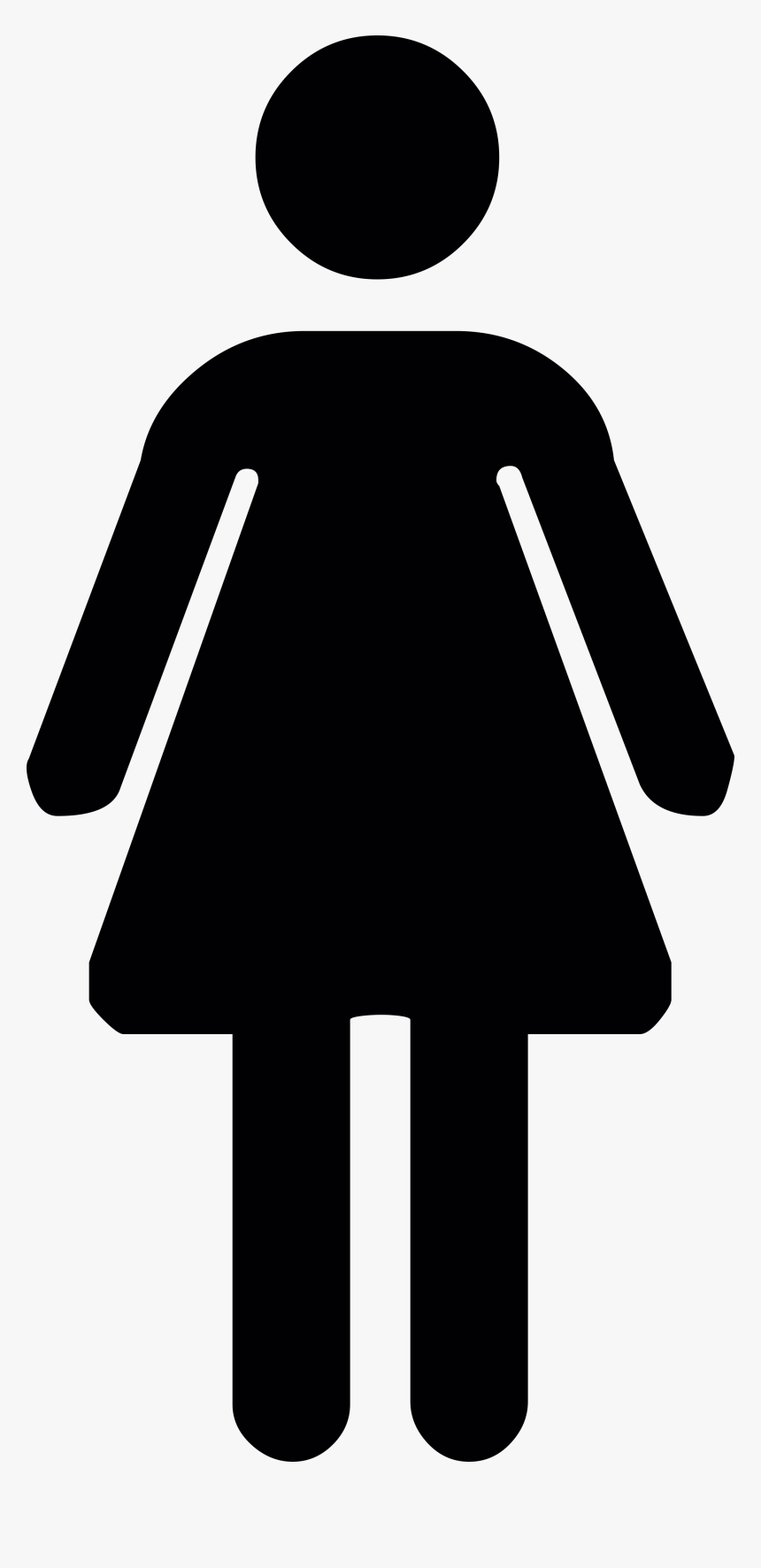 Clip Art Simbolo Banheiro Mulheres Png - Red Female Toilet Sign, Transparent Png, Free Download