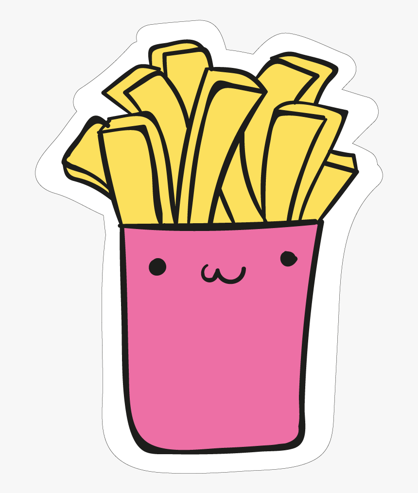 Clip Art Desenhos De Batata Frita - French Fries Drawing Cute, HD Png Download, Free Download