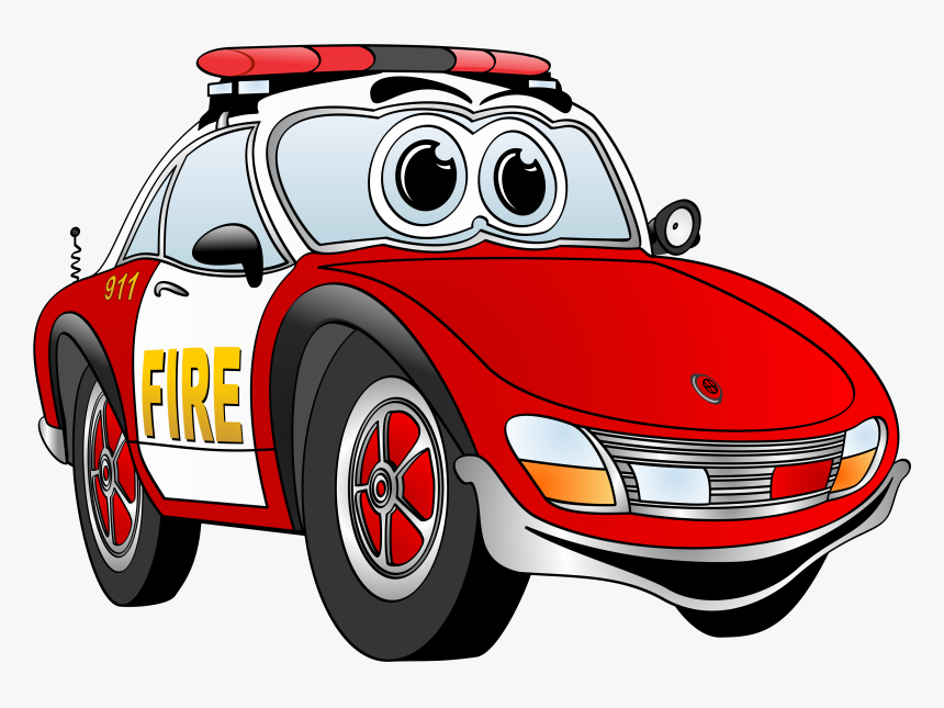 Fire Car Cartoon, HD Png Download, Free Download