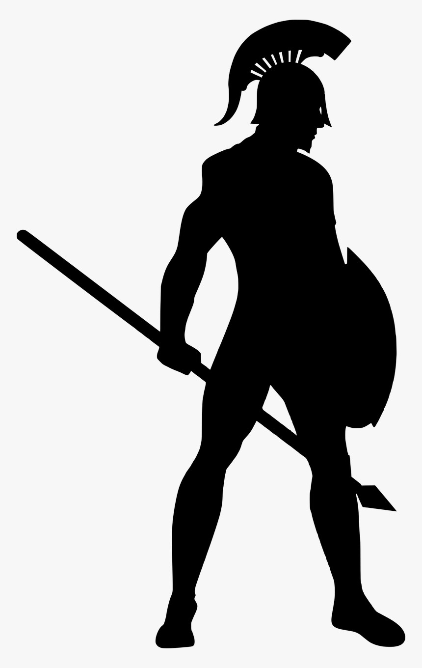 Silhouette, Spartan, Army, Roman, Soldier, Shield, - Roman Soldier Silhouette Png, Transparent Png, Free Download