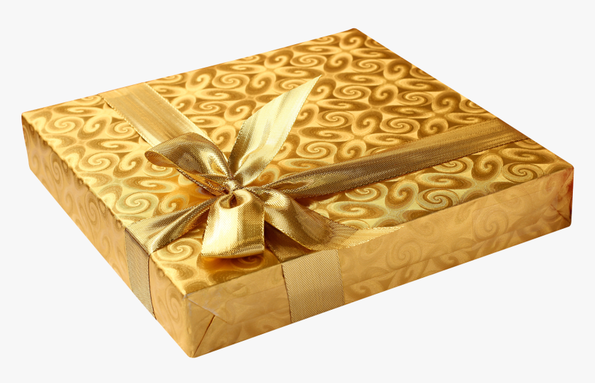 Golden Birthday Gift Png Image - Birthday Gift Hd Png Free Download, Transparent Png, Free Download